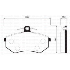 ÖN FREN BALATA İNCE VW GOLF II III / POLO CLASSIC 95-> / PASSAT 88-97 / CADDY 95