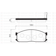 ÖN FREN BALATA MAZDA E2200 2.2L R2 RF 91- / KIA BESTA 2.2L R2 92-98 / BONGO 2.7L