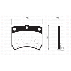 ÖN FREN BALATA KIA PRIDE 1.3L 90- / MAZDA 121 1.3L 87-90