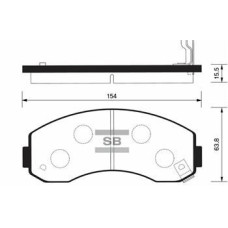 ÖN FREN BALATA KIA K2500 2.5L D4BH TCİ 03- / K2700 2.7L J2 KAMYONET 98-