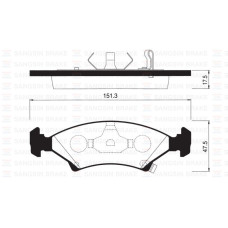ÖN BALATA SEPHIA 1.5I 16V-1.8I 16V 96-98 GDB3224-GDB3096