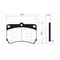 ÖN FREN BALATA MAZDA 323 1.6L B6 BG 89-95 / 1.5L Z5 DOHC BA 96-98