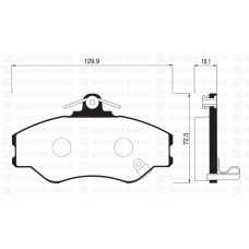 ÖN FREN BALATA HYUNDAI H100 2.5L D4BA 4D55 4D56 PANELVAN 94-05