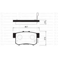 ARKA FREN BALATA HONDA ACCORD 2.0L F20 90-98 / CIVIC 1.6L D16 VTEC VTI 01-05 / 1