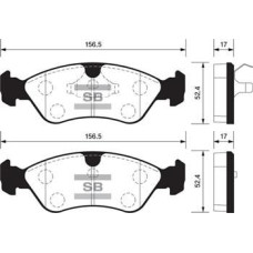 ÖN BALATA ASTRA F 91-98 CALIBRA-OMEGA-VECTRA A 1.8-2.0 88-95 GDB891-GDB1300-GDB3