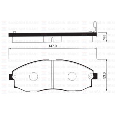 ÖN FREN BALATA HYUNDAI H100 STAREX 2.5L D4BH TC. TCI PANELVAN 96-07