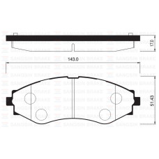 ÖN FREN BALATASI LACETTI 1.4-1.6-1.8 2.0D 04> NUBIRA 1.4-1.6-1.8 2.0D 04>