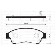 ÖN FREN BALATA TOYOTA COROLLA 1.6L 4A-FE enjeksiyonlu AE101 AE111 92-00 / CARINA