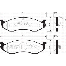 ÖN FREN BALATA JEEP GRAND CHEROKEE I 4.0L 5.2L 91-99 . WRANGLER 96-07