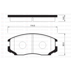 ÖN FREN BALATA DAIHATSU TERIOS 1.3L HCEJ K3-VE J100. J102 97-05