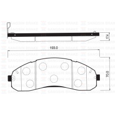 ÖN BALATA DİSK KIA BONGO 1.4 TON K3000 04 >