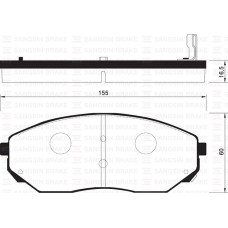 ÖN FREN BALATA KIA SORENTO 2.5L D4CB CRDi 02->