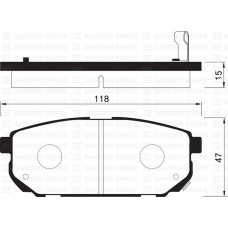 ARKA FREN BALATA KIA SORENTO 2.5L D4CB CRDi 02-