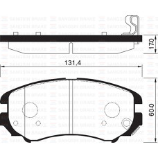 ÖN FREN BALATA HYUNDAI SONATA 2.0L CRDİ 98-04 2.0L VVTi GLS 05- / SANTAFE 2.0L D