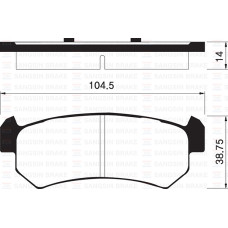 ARKA BALATA LACETTI 1.4-1.6-1.8 04 NUBIRA 1.4-1.6-1.8 2.0 04 GDB3348