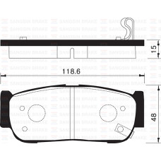 ARKA FREN BALATA HYUNDAI SANTAFE 2.0L CRDi 06-