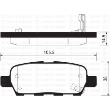 ARKA FREN BALATA NISSAN X-TRAIL 2.0L QR20 T30 01-07