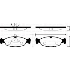 ÖN FREN BALATA OPEL ASTRA F / CORSA A B / VECTRA A / TIGRA 94-00 / COMBO 1.4L 1.