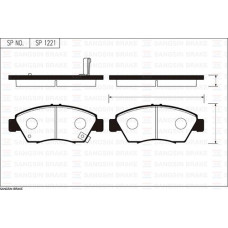 ÖN FREN BALATA BÜYÜK TİP HONDA CIVIC 1.6L B16A2 VTEC 16v 160hp EK 96-98 / 1.4L D