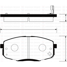 ÖN FREN BALATA HYUNDAI İ30 1.6L D4FB CRDi dizel 07-11 / 1.4L 1.6L benzinli 08- /