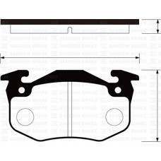 ARKA FREN BALATASI PEUGEOT P106 96>04 P205 87>98 P206 00>09 P306 97>01 P309 89>9