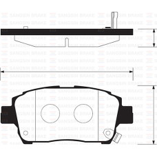 ÖN FREN BALATA TOYOTA YARIS 1.3L 2NZ-FE NCP10 japon üretim 99-02 abs li araçlar