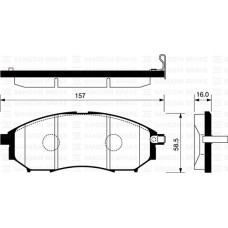 FREN BALATASI ÖN RENAULT KOLEOS 08 NISSAN NAVARA 2.5L YD25DDTi D40 4x2 4x4 10- /