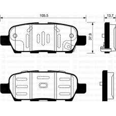 ARKA FREN BALATA NISSAN QASHQAI 1.6L 2.0L HR16 HR20 J10 06-10 / JUKE 1.5L Dci F1
