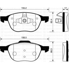 ÖN FREN BALATA MAZDA 3 BK 03-09 / FORD FOCUS II 04-18 / C-MAX 07-19 / KUGA 08- /