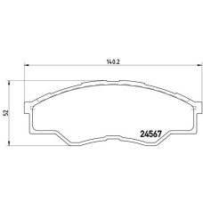 ÖN FREN BALATA TOYOTA HILUX 2.5L 2KDFTV KUN15 VIGO 4x2 08-09
