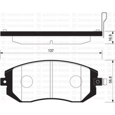 ÖN FREN BALATA SUBARU IMPREZA 1.5L EJ15 GE3 06-12 / FORESTER 2.0L EJ20 SH 08-13