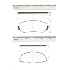 ÖN FREN BALATA SUZUKI GRAND VITARA 2.0L J20A JB420 5 kapI 06- 1.9L F9QB DDİS JB4