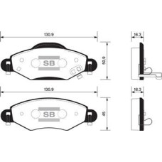 ÖN FREN BALATA TOYOTA YARIS 1.0L 1SZ-FE SCP10 fransIz üretim 03-05 / 1.3L 2SZ-FE