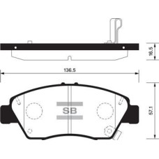 ÖN FREN BALATA BÜYÜK TİP HONDA CIVIC 1.6L B16A2 VTEC 16v 160hp 96-98 / 1.4L D14