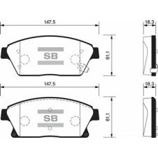 ÖN FREN BALATA OPEL ASTRA J 10- / MOKKA 13- / ZAFIRA C 11- / CHEVROLET CRUZE 1.6