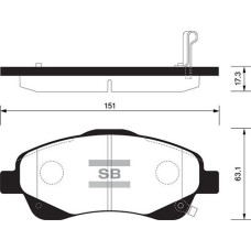 ÖN FREN BALATA TOYOTA AVENSIS 2.0L 1AZ-FE 1AZFSE AZT250 03-08 / AVENSIS 1.6L 3ZZ