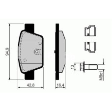 ARKA FREN BALATASI FIAT STILO 02 LINEA 07 BRAVO II 07 14 ALFA ROMEO MİTO 08 MULT