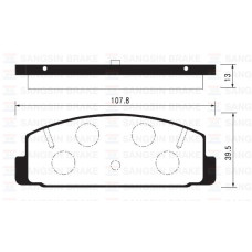 ARKA FREN BALATA MAZDA 323 LANTIS 1.8L BP DOHC BJ 99-01 / 626 FS GF 98-01 / MAZD