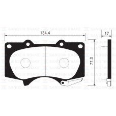 ÖN FREN BALATA TOYOTA HILUX 3.0L 1KD-FTV KUN26 4x4 09-11 / LAND CRUISER 4.0L 1GR