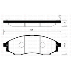 ÖN FREN BALATA NISSAN SKYSTAR 2.5L YD25DDTi D22 4x2 4x4 03-> / PATHFINDER 3.2L Q