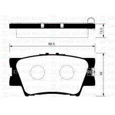 ARKA FREN BALATA TOYOTA RAV4 2.0L 1AZ-FE ACA30 ACA31 06-12 / RAV4 2.0L 1AD-FTV D