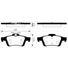 ARKA FREN BALATA MAZDA 3 BK 03-09 / RENAULT LAGUNA III 07- / OPEL VECTRA C 02- /