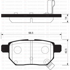 ARKA FREN BALATA TOYOTA AURIS. COROLLA 1.6L 1ZR-FE ZRE151 07-11 / 1.33L 1NR-FE N