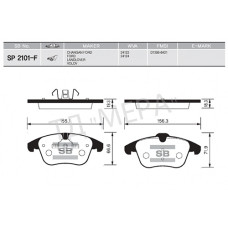 ÖN FREN BALATA LAND ROVER EVOQUE 12-18 FREELANDER 2 06-14 / MONDEO IV 07- / S-MA