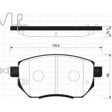 ÖN FREN BALATA NISSAN MURANO 3.5L VQ35 Z50 03-08 / INFINITI FX35 FX45 02-
