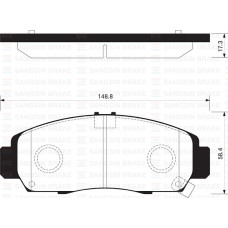 ÖN FREN BALATA HONDA CIVIC 1.6L R16A2 VTEC sedan FB7 12-15 - telli tip balata