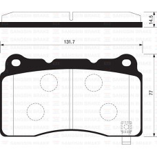 DİSK FREN BALATASI ÖN HONDA CIVIC 2.0 08-15