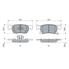 ÖN FREN BALATA OPEL ASTRA K 15->
