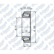 sanzuman rulmani fiorino grande punto nissan micra almera 41x68x19-05 ec42320s01