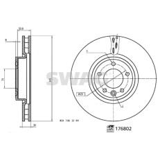 FREN DISKI ON 18 INC RANGE ROVER SPORT 2 L494 13 16 RANGE ROVER 4 VOGUE L405 12